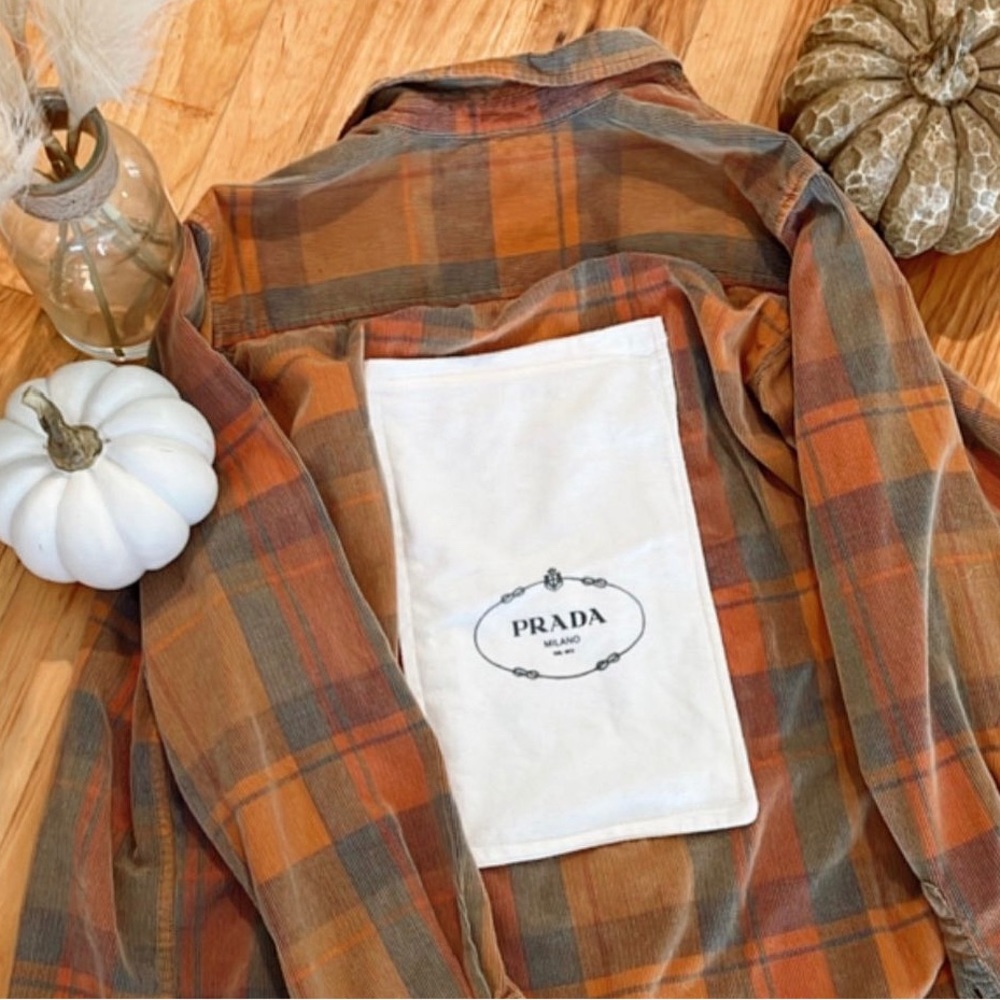 Handmade designer inspired flannels follow Instagram page @ruggedglamdesignsss